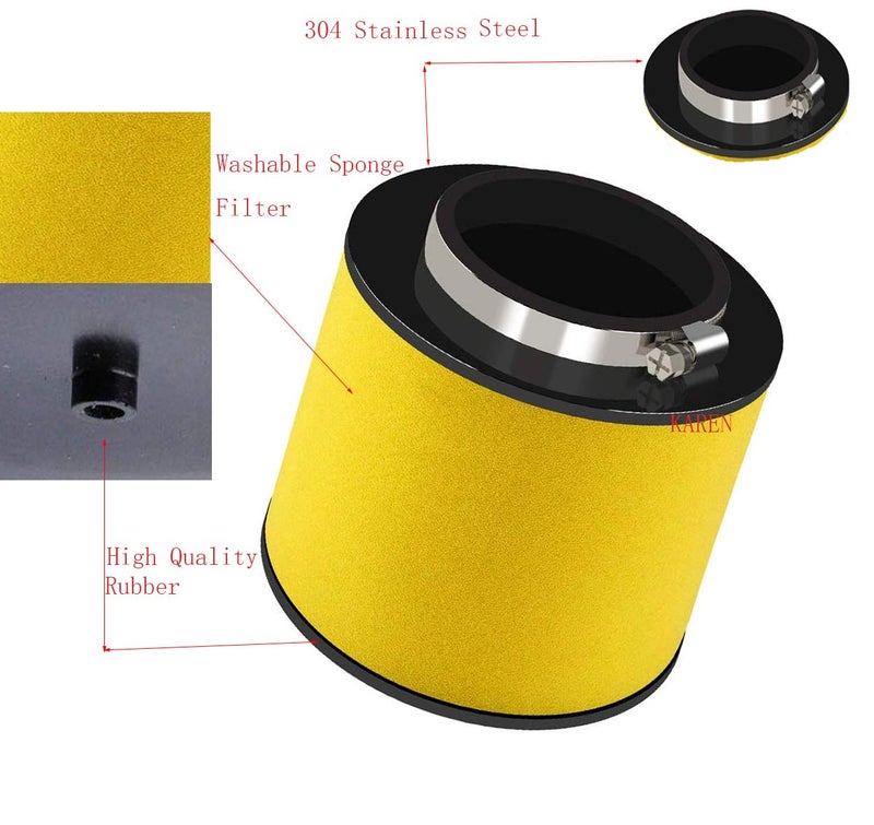 BOOTOP PIN TRX350 Air Filter Compatible for Honda Rancher TRX350FE TRX350FM TRX350TE TRX350TM 2000 2001 2002 2003 2004 2005 2006 Replace 17254-HN5-670 with Oil Filter Spark Plug - Image 5